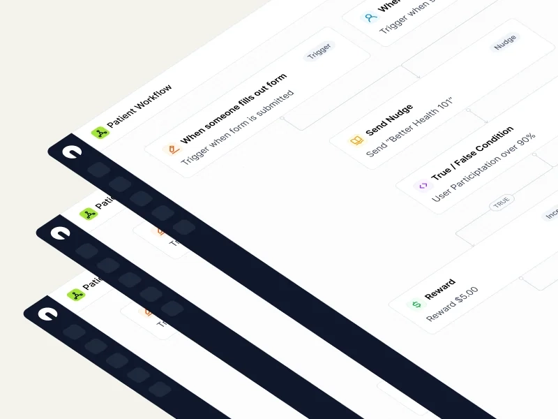 Drag, drop, and connect steps visually
